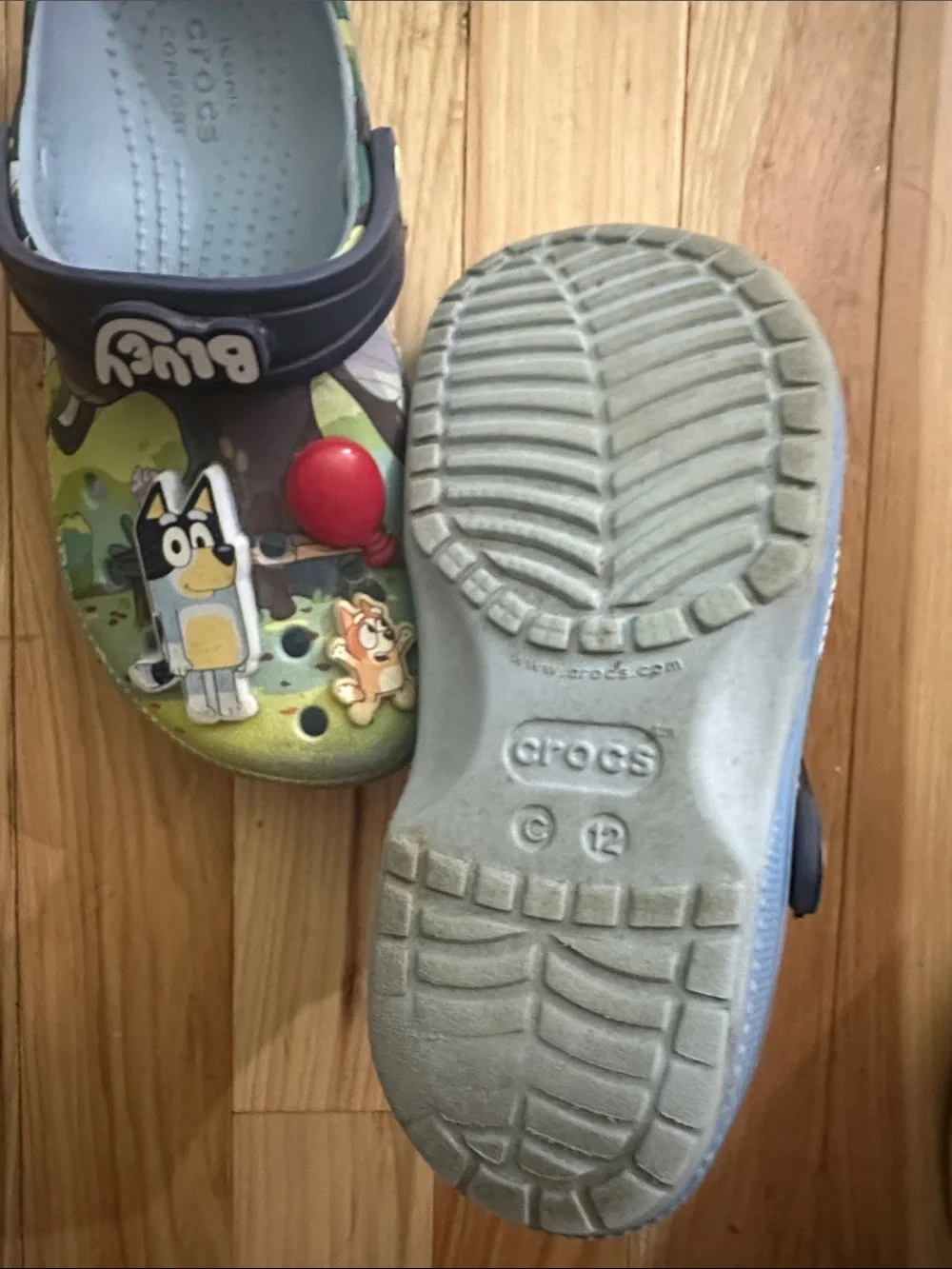 Bluey KidsGreen & Blue Lightweight Slip-On crocs size C12